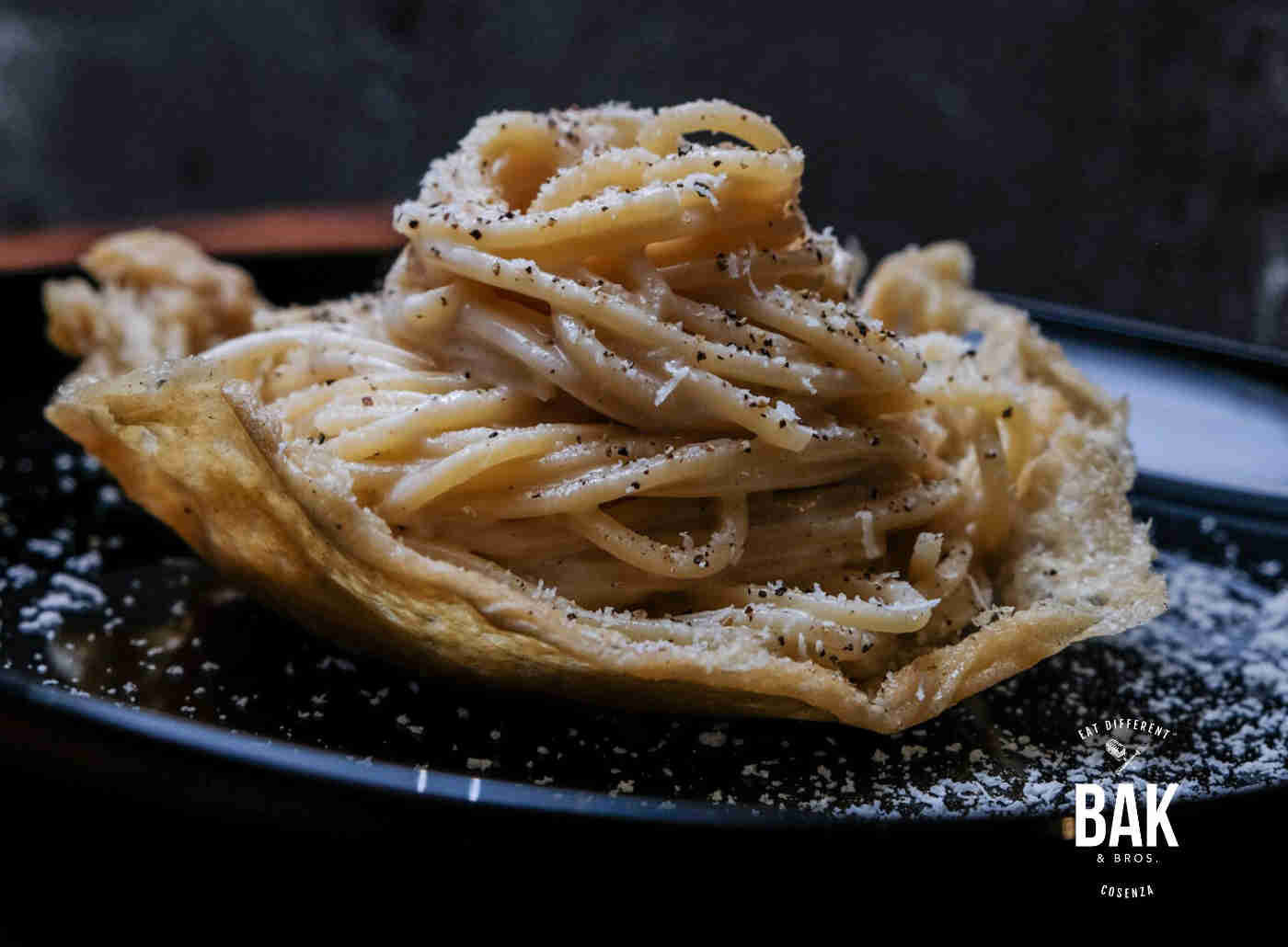 Pasta cacio e pepe BAK Experience